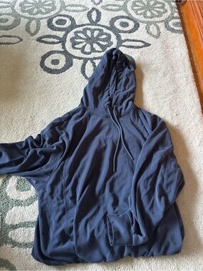 Athleta Navy Blue Pullover Hoodie